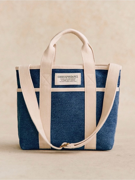 Sezane Handbags - Sezane mini tote in color denim